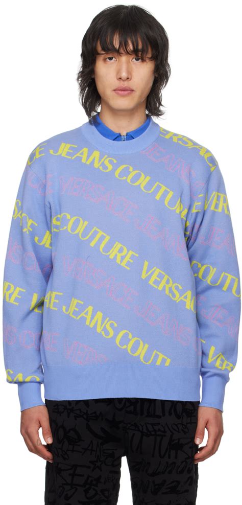 versace blue sweater